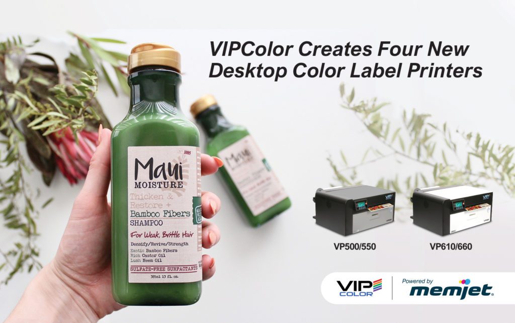 VIPColor creates four new desktop color label printers powered by Memjet.
