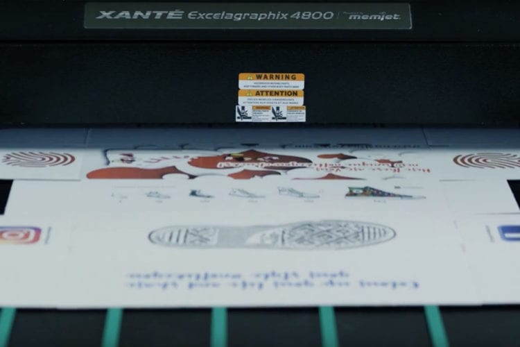 Corrugated packaging printing with Xante printer powered by Memjet.