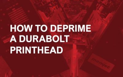 11. How to Deprime a DuraBolt Printhead