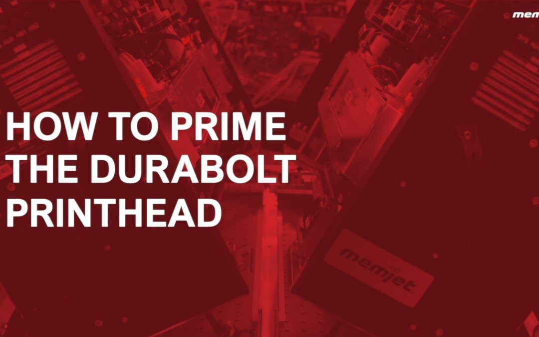 4. How to Prime the DuraBolt Printhead