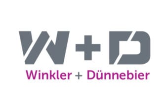 Winkler + Dunnebier logo. Winkler + Dunnebier printing systems are Powered by Memjet.